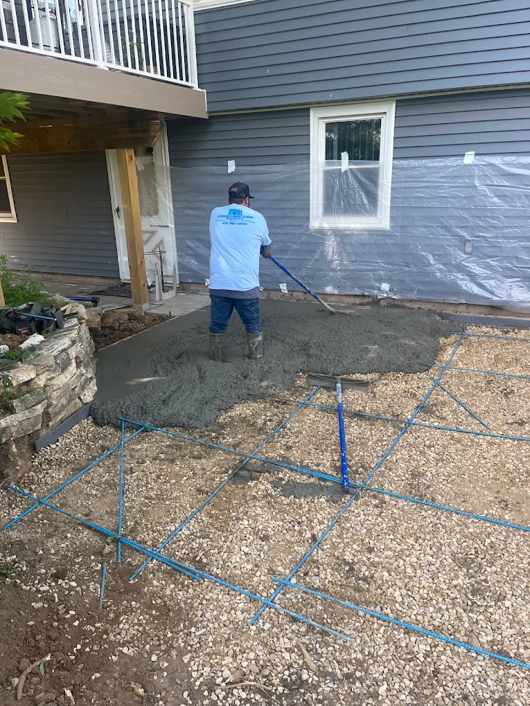 Concrete installation Cedar Rapids Iowa